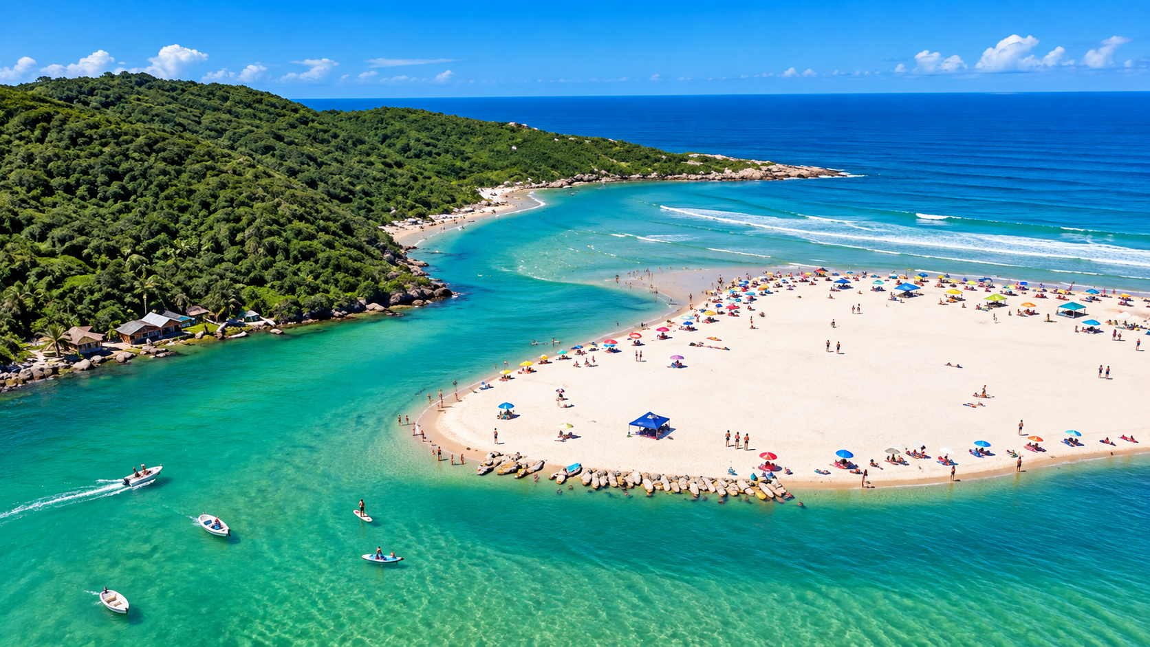 Tour a Guarda do Embaú desde Florianópolis, con playas y paisajes naturales de Santa Catarina